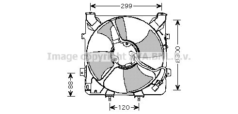 AVA QUALITY COOLING Tuuletin, moottorin jäähdytys HD7522